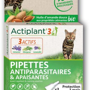 ACTIPLANT BIO PIPETTES CHAT <5KG 3 PIPETTES 0,6 ML