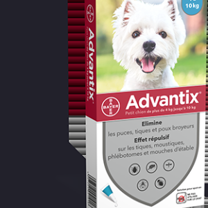 ADVANTIX PIPETTES POUR CHIEN (4-10KG) 4X1ML