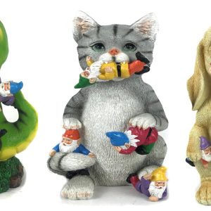 ANIMAL POLYRESINE AVEC NAIN