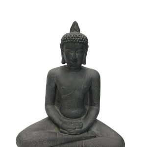 BOUDDHA ASSIS EN FIBRE D ARGILE