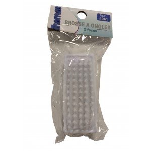 BROSSE ONGLES 2 FACES BLISTER