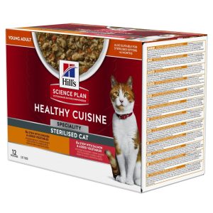 Chat Adult Ster HCuis Mijoté Poulet Saumon 12x80g