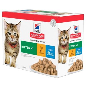 Chat Kitten MP Poulet & Poisson 12x85g