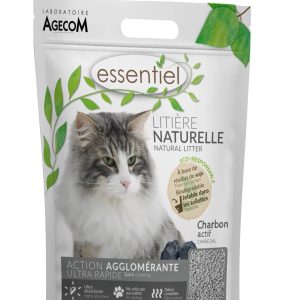 ESSENTIEL LITIÈRE NATURELLE CHARBON SAC/6L