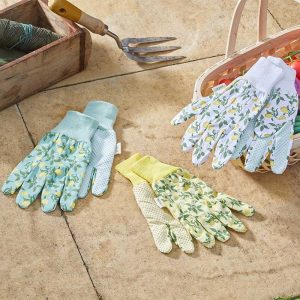 Gants Coton grip Citron taille 8 M