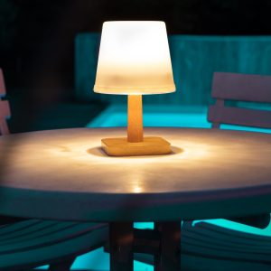 Lampe de table éclairante à énergie solaire