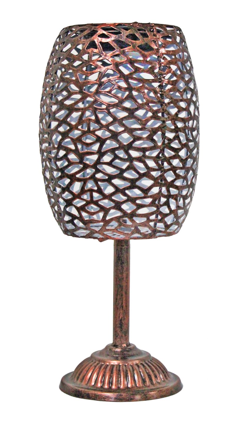 Lampe de table métal à énergie solaire - design rétro – Image 2