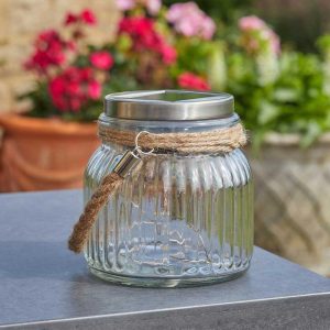 Lanterne Lucioles verre Solaire