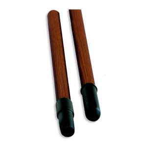 MANCHE BOIS VERNI 1.3M EMBOUTS VIS ET ATTACHE