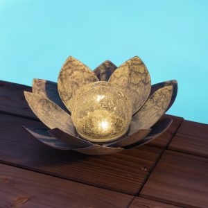 Nénuphar à énergie solaire – boule craquelée