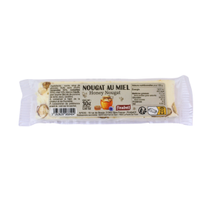 NOUGAT blanc au miel barre 30g