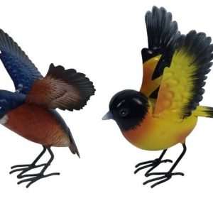 OISEAU METAL AVEC AILES DEPLOYEES