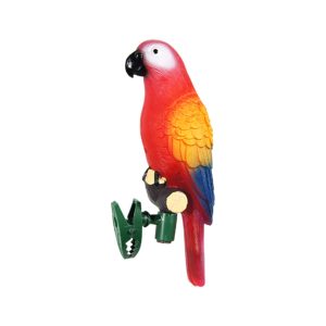 Perroquet à énergie solaire clipsable – ROUGE