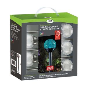 Valisette 5pcs Globe craquelé Solaire