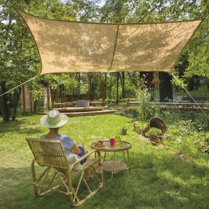 VOILE JUTE RECTANGULAIRE 4X3M