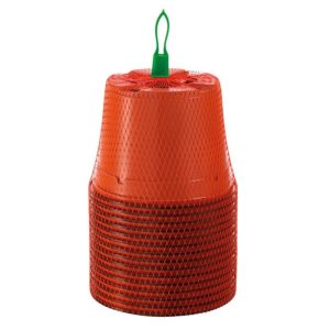 15 Pots en plastique, 13 cm rond,