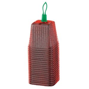 20 Pots en plastique, 7 cm carré, noir