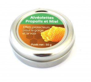 Alvéolettes à la propolis – boîte métal 50g