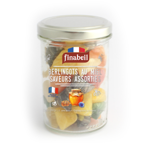 BONBONS berlingots rayés au miel assortis 170g