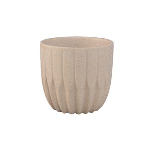 Cache pot céramique Jeily crème L