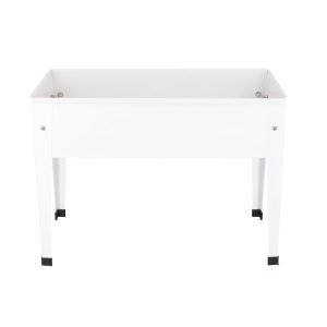 Carré potager métal blanc S