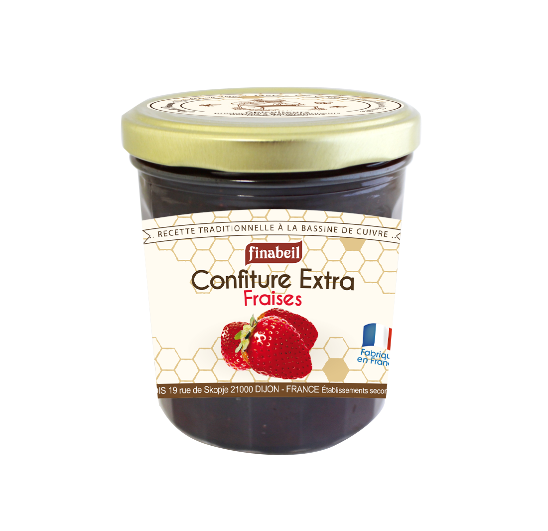 CONFITURE fraises 375g