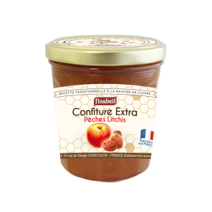 CONFITURE pêches/litchis 375g