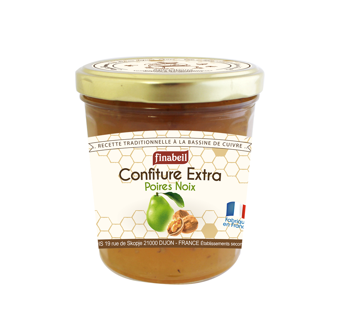 CONFITURE poires/noix 375g