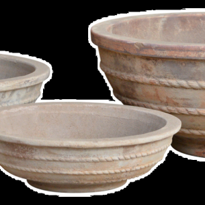 COUPE ANTIQUE TERRE CUITE LEPTIS