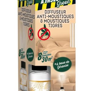 Diffuseur bâtonnets anti-moustiques – 80 mL + 6 bâtonnets