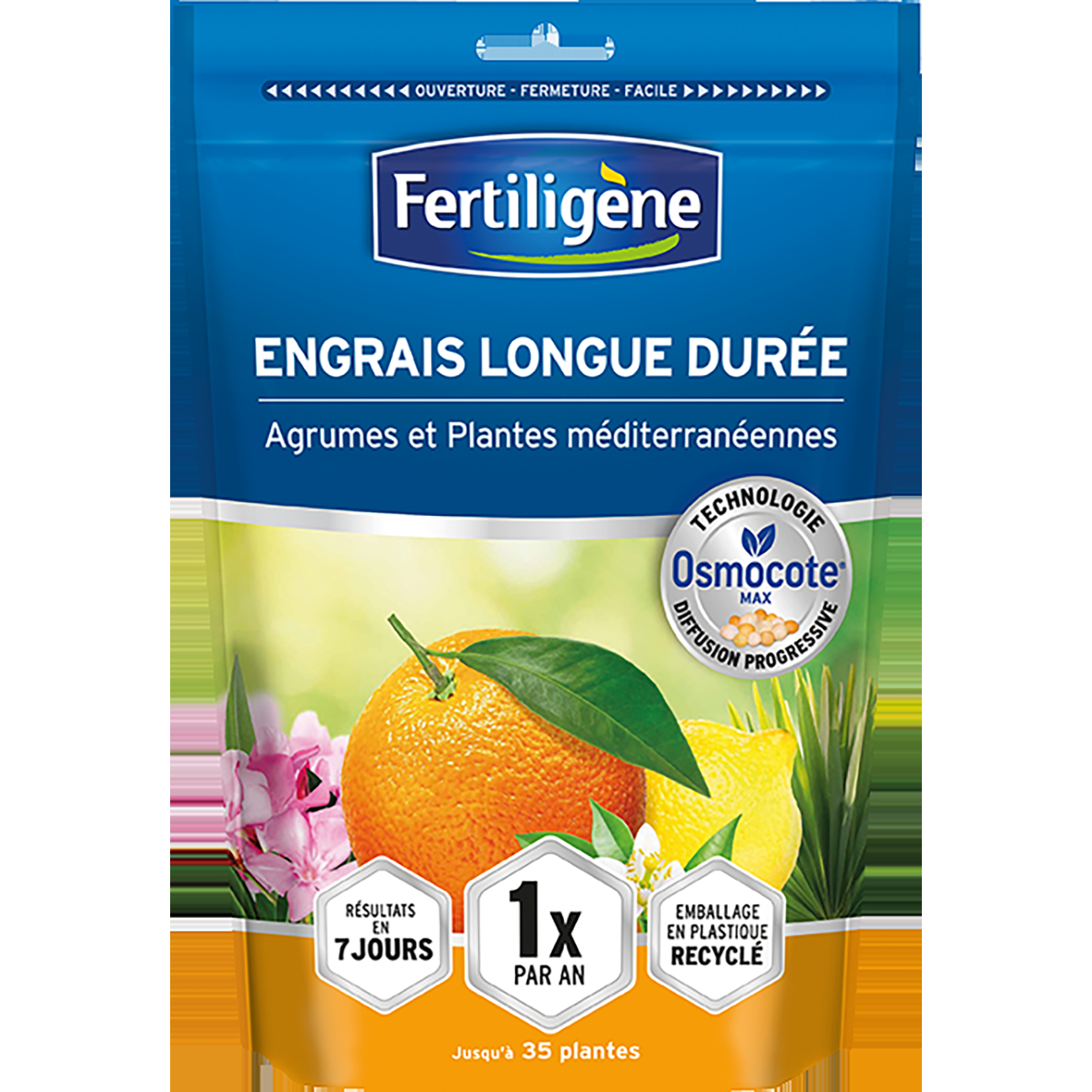 Engrais longue durée osmocote max agrumes et plantes méditerranéennes 700g