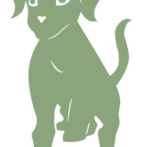 Figurine chiot à piquer