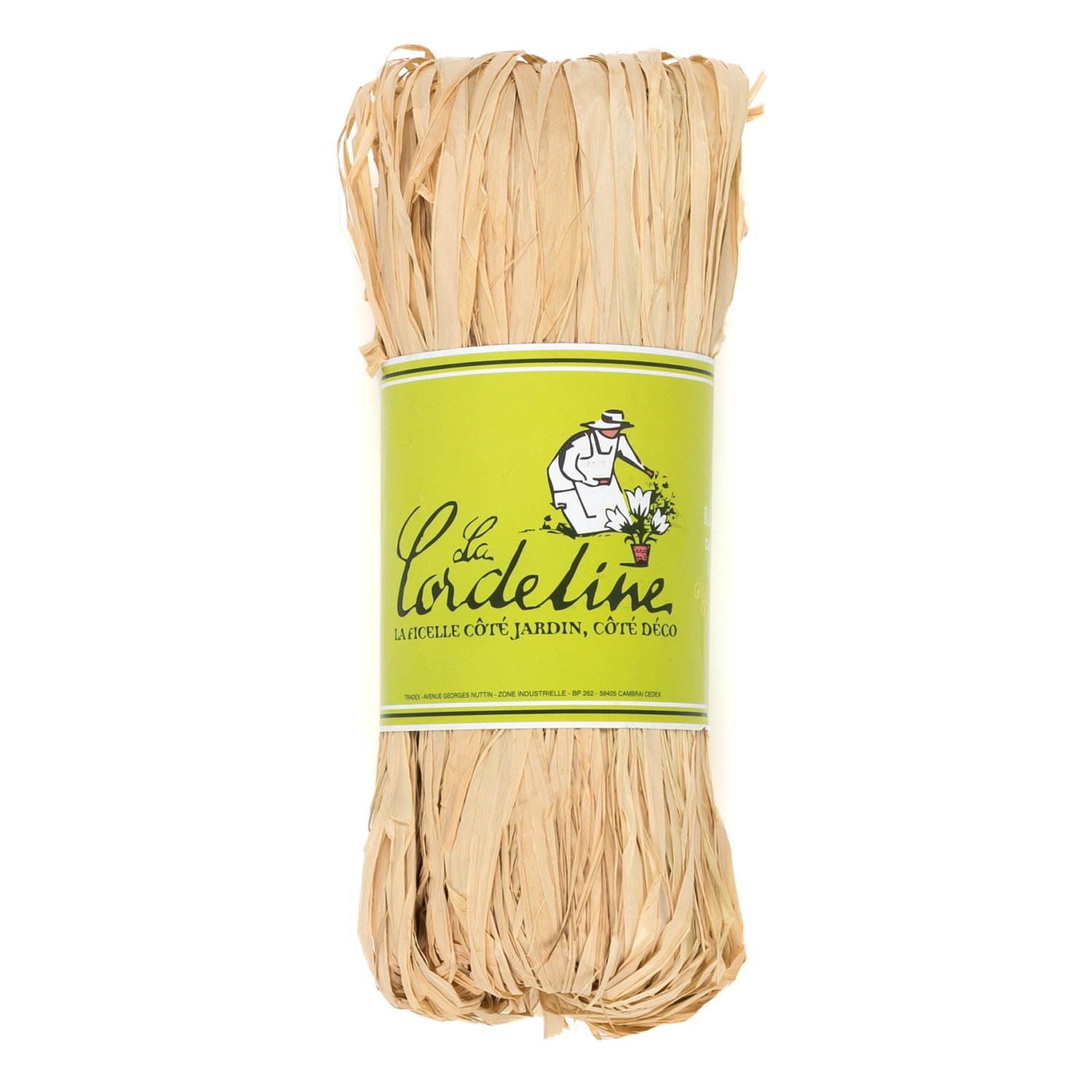 Floche 150g raphia couleur naturel longueur fibre ±1m10 s/floche