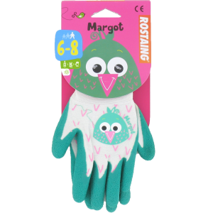 Gant de jardinage enfant vert, MARGOT l&rsquo;oiseau