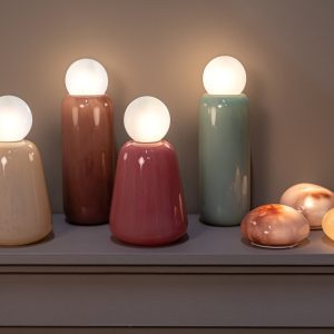 Lampe rechargeable Garine haute verte