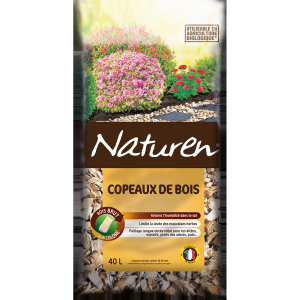 Paillage copeaux de bois naturel 40L