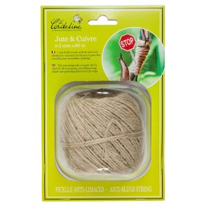 Pelote 200g jute + fil de cuivre ø2mm ±80m s/grande coque