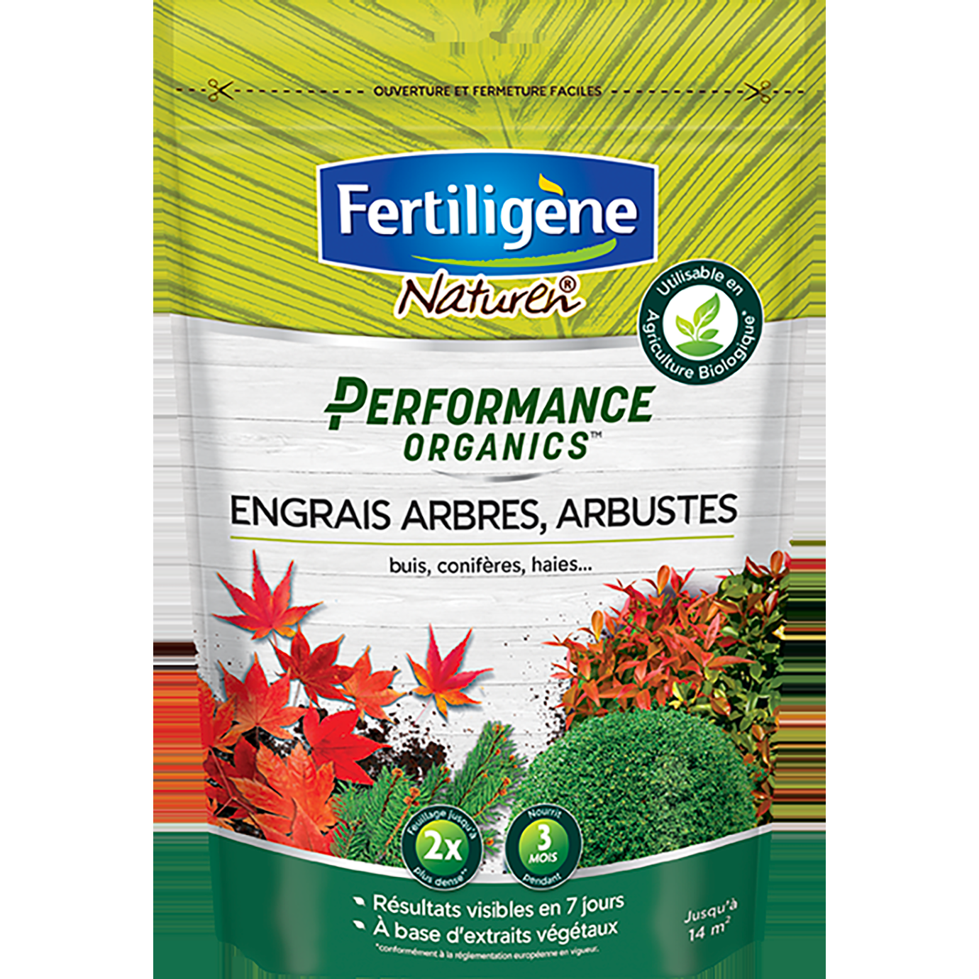 Performance organics engrais arbres, arbustes,buis,conifères 700g
