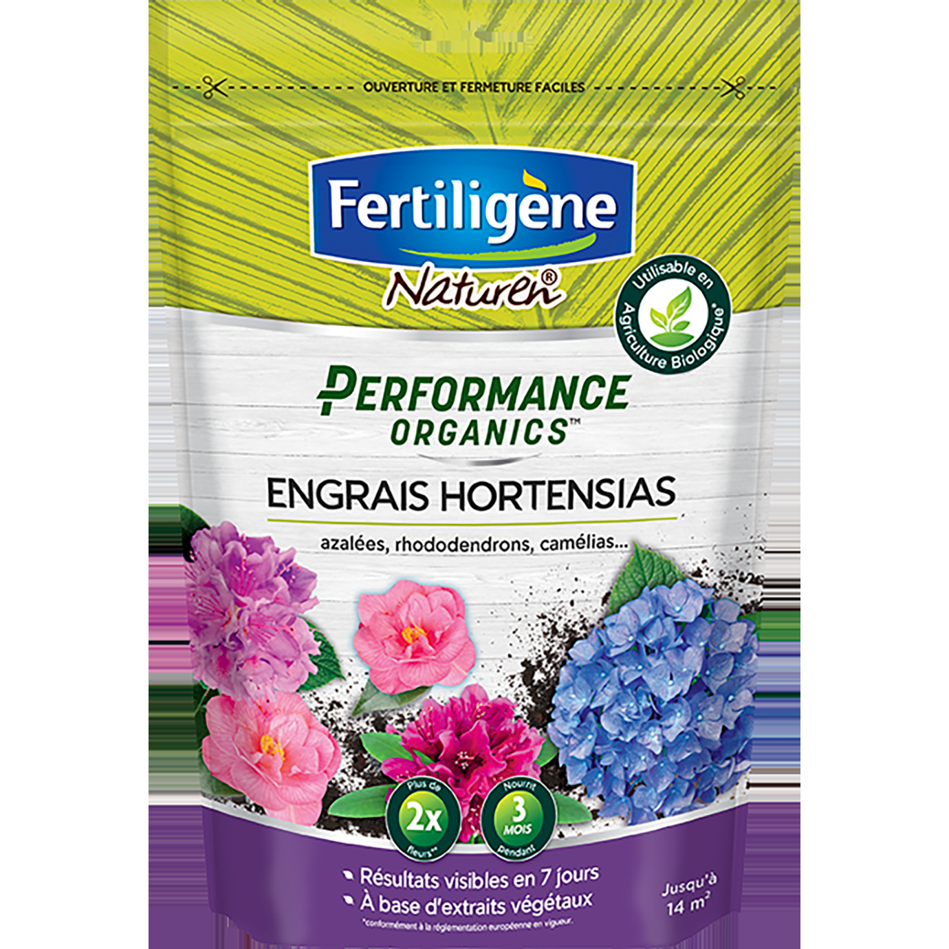 Performance organics engrais hortensias, azalées, rhododendrons,camélias 700g
