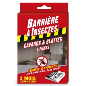 Pièges collants anti-cafards – Etui de 2 pièges