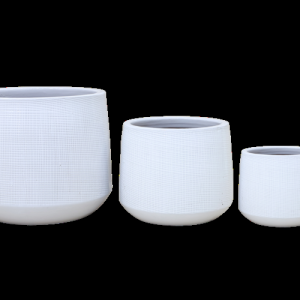 POT CERAMIQUE BLANC MILOS