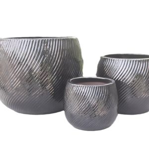 POT  CERAMIQUE NOIR NOVA