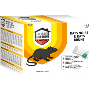 Rats noirs et bruns blocs 300g
