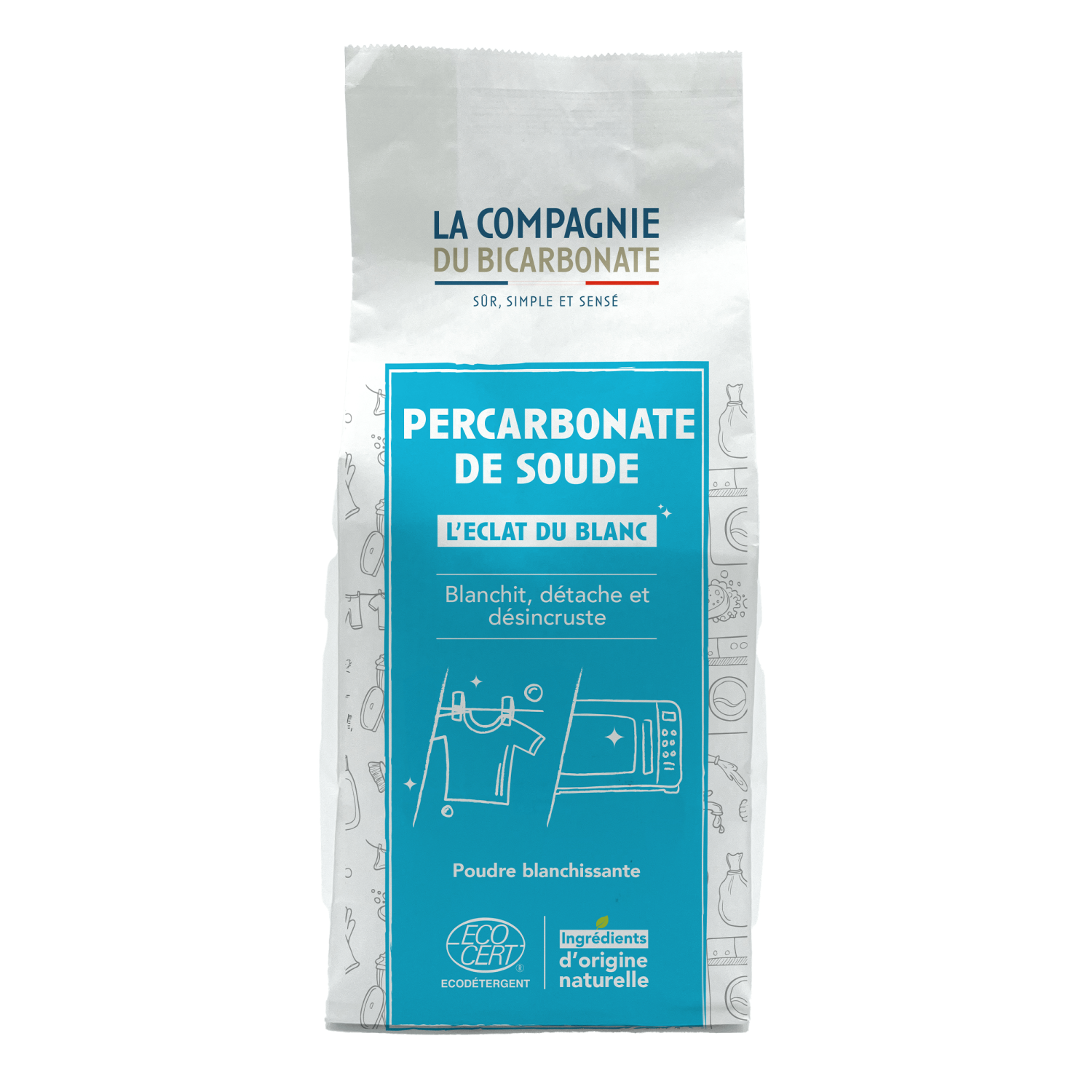 Sachet kraft Percarbonate éco détergent 2,5kg