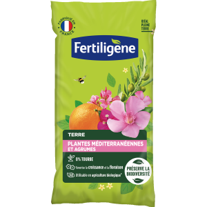 Terre plantes méditerranéennes et agrumes 0% tourbe 40L