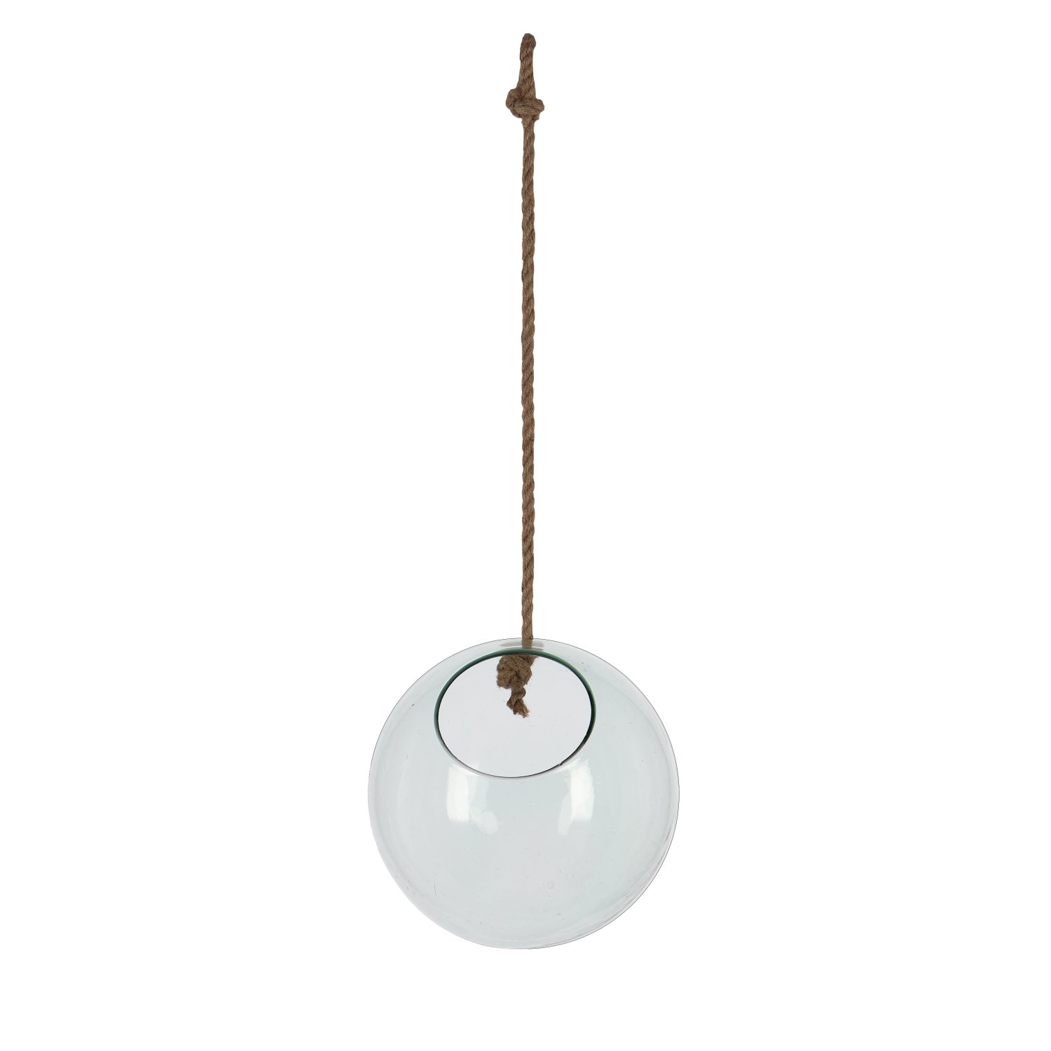 Vase boule verre recyclé suspendu M