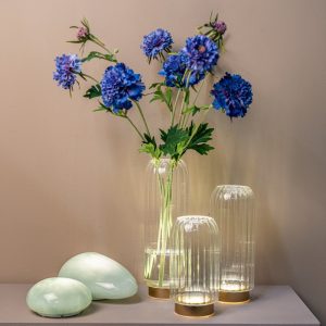 Vase doré LED taille M