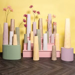 Vase en gres Ardala vert XS