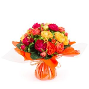 BOUQUET BULLE H31 DM33 ORANGE