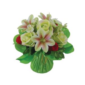 BOUQUET BULLE H33DM31CM COULEURS MELANGEES
